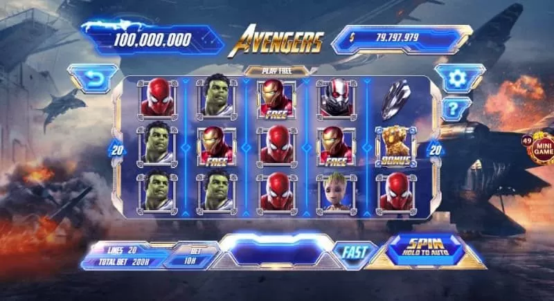 Các Nhà Cái Uy Tín Cung Cấp Trò Chơi Nổ Hũ Avengers